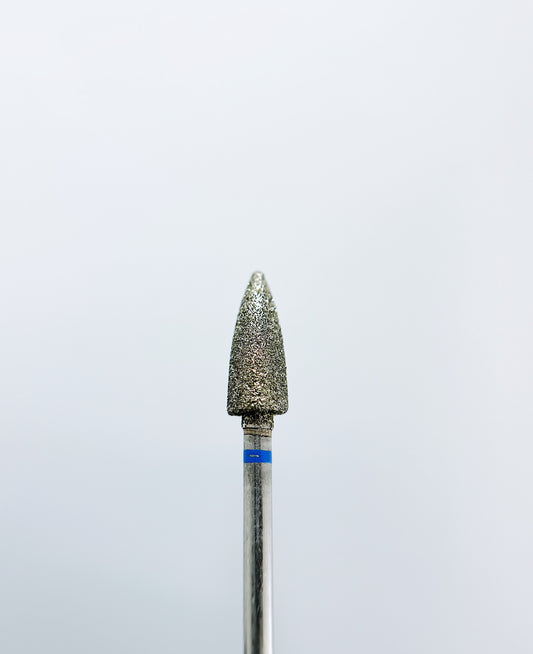 Broca diamantada para pedicura, “Cone”, 4.7*12 mm, Azul