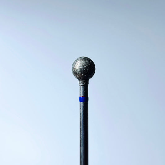 Punta diamantata per unghie, “Ball”, 6,0 mm, blu