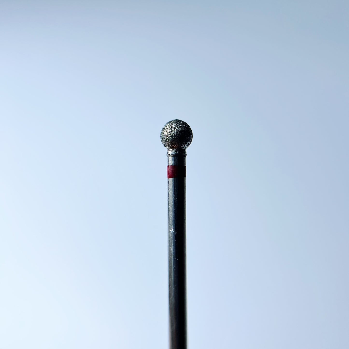 Diamantový vrták na nehty, "Kulička", 4,0*3,8 mm, červená