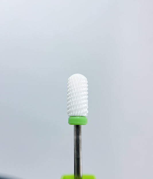 Свердло для нігтів керамічне ”циліндр”, Smooth Top, Z07624C0, зелене