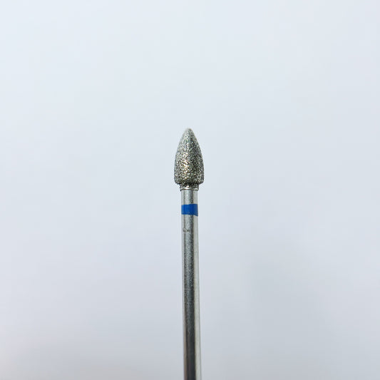 Diamond nail drill bit for pedicure, “Cone”, 4.0*8.0 mm, Blue
