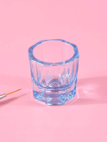 Mini vaso de cristal para uñas