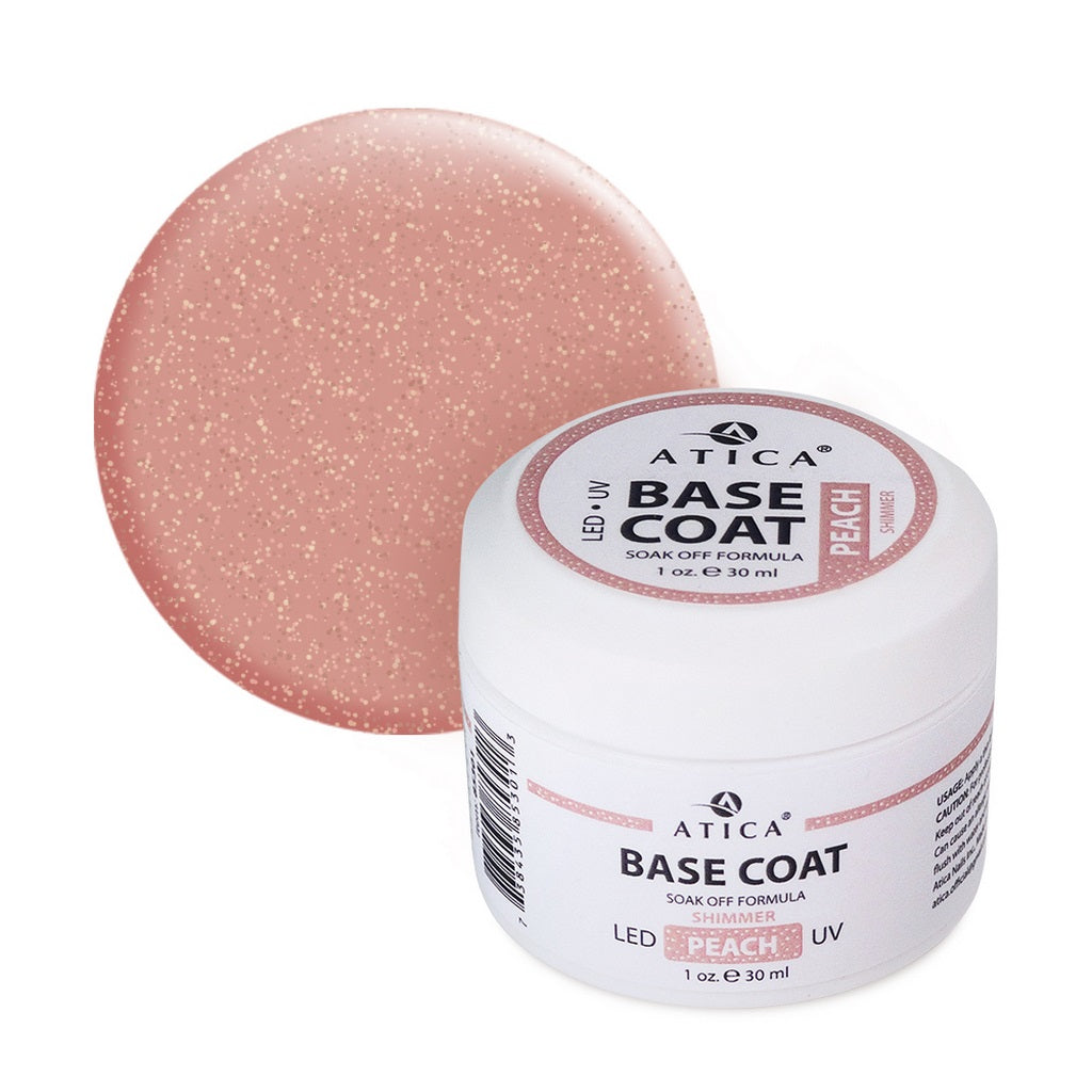 Cover Base Peach Shimmer 30 ml Atica