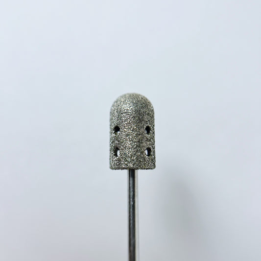 Diamond nail drill bit for pedicure, "Twister", 10*17.8 mm, Blue