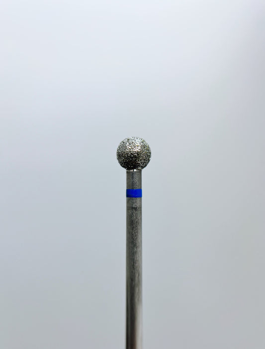 Punta diamantata per unghie, “Ball”, 5,0*4,8 mm, blu