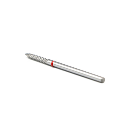 Твердосплавна фреза для нігтів, «Голка», 2.3*14.5, Червона