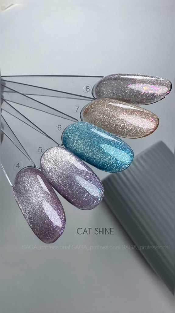 Gel polish Cat Shine №6 9 ml Saga Professional