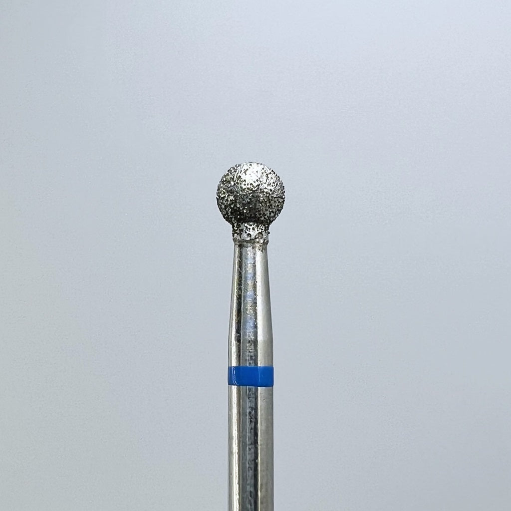 Diamond nail drill bit, “Ball”, 3.5 mm, Blue