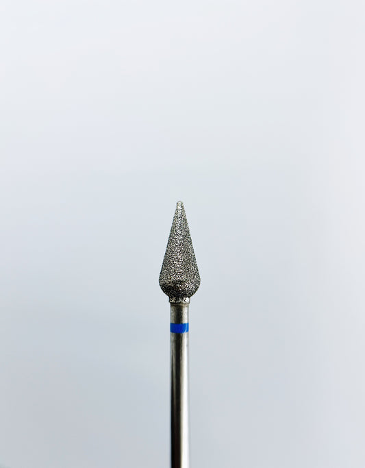 Diamond nail drill bit, “Long Bud”, 5.0*12 mm, Blue