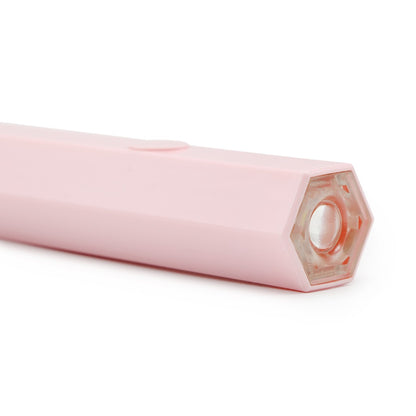 Taschenlampenlampe für Gel-Nagellack (sechseckig, rosa)