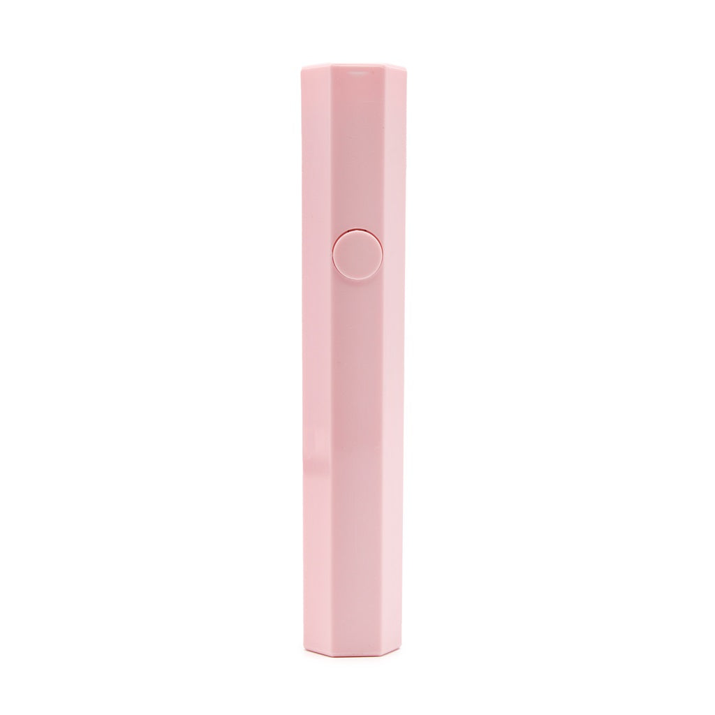 Taschenlampenlampe für Gel-Nagellack (sechseckig, rosa)