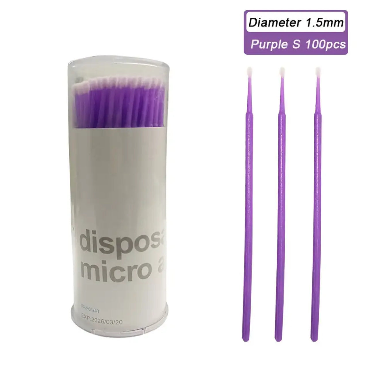 Flaschen-Mikropinsel 100 Stück