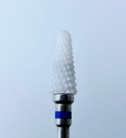 Ceramic nail drill bit, “Umbrella”, 5*14 mm, Blue