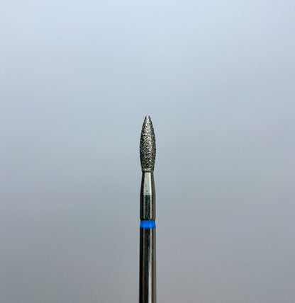Алмазна фреза, Полум’я, 2.5*8.0 мм, Синій, Тайвань