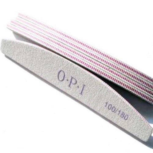 Opi nail crescent file 100/180 grid set, 25 psc