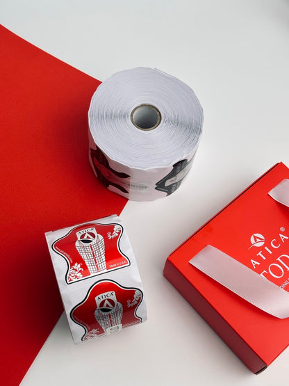 Форма для нігтів червона (500 шт) Atica