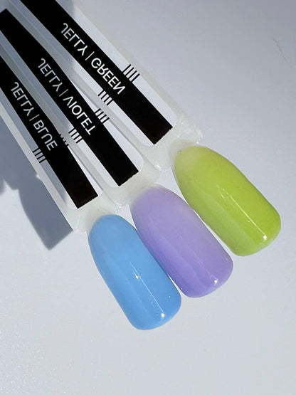 Gel de base en caoutchouc couleur vert gelée 7 ml. Kodi Professionnel