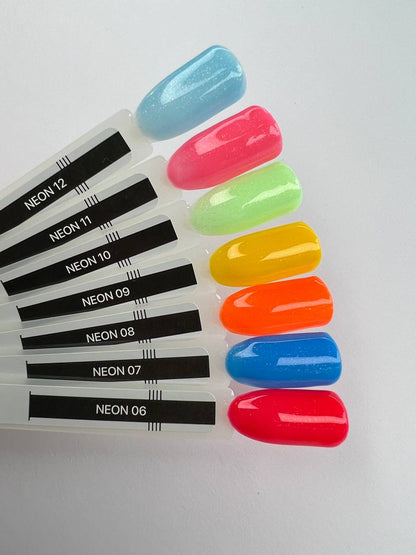 Camada base de Borracha Colorida Gel Neon №6 7 ml. Kodi Professional