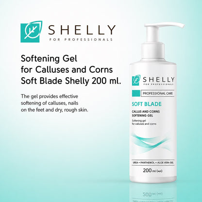 Gel cheratolitico per rimuovere calli e duroni - Soft Blade 200 ml Shelly
