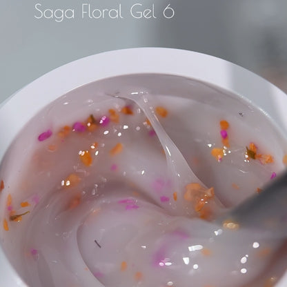 Жидкий цветочный гель №6 15 мл Saga Professional