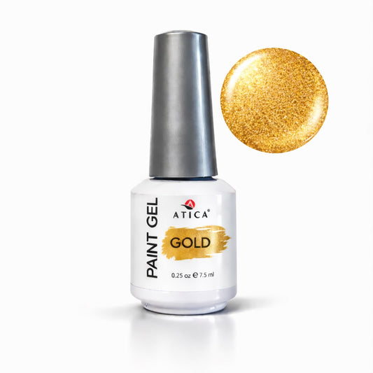 Metalic paint gel Gold 8ml Atica