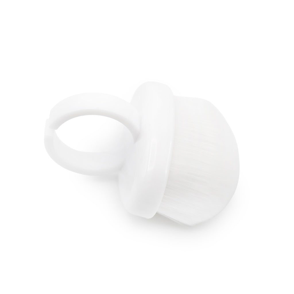 Nail dust brush for finger
