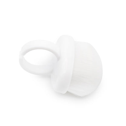 Nail dust brush for finger