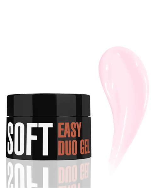 Sistema profissional de gel acrílico Easy duo gel Soft "Pretty Pink" (20g)