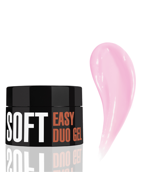 Professionelt akryl-gel system Easy duo gel Soft "Pink Dream" (20g)