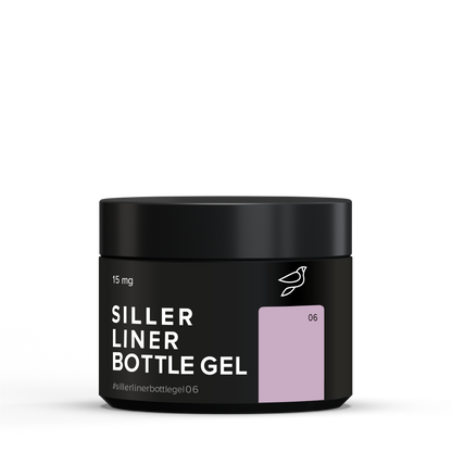 Gel BOTTLE Liner №6 15 ml Siller