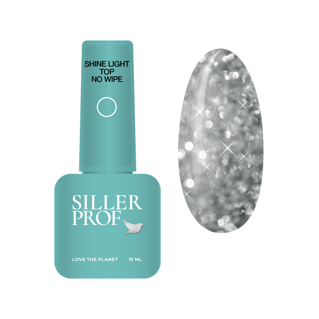 Top Coat Shine Light senza strato dispersivo 15 ml Siller