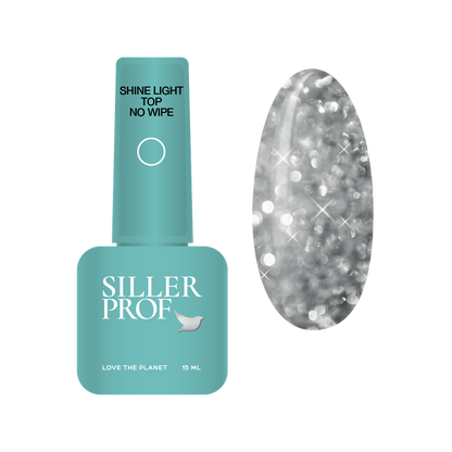 Top Coat Shine Light senza strato dispersivo 15 ml Siller