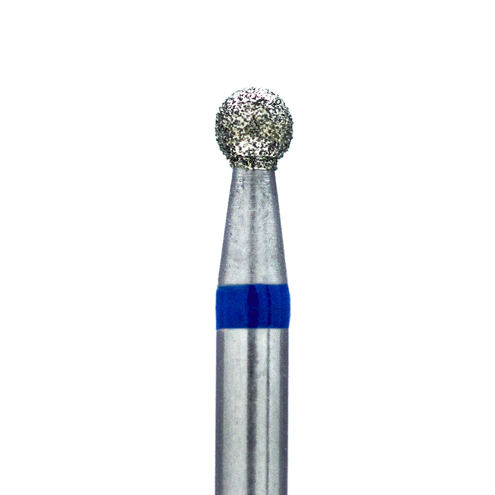 Punta diamantata per unghie, “Ball”, 4,0*3,8 mm, blu