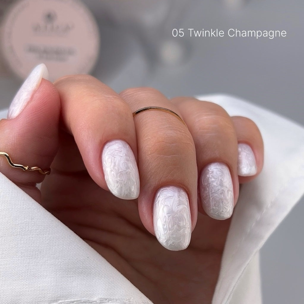 Modelovací gél eXel Twinkle Collection №5 - Champagne 30 ml Atica