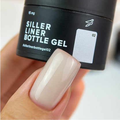 Gel BOTTLE Liner №2 15 ml Siller