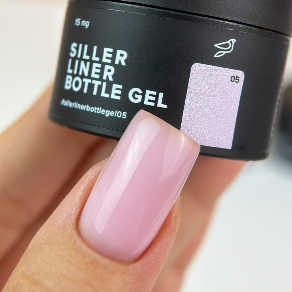 Gel BOTTLE Liner №6 15 ml Siller