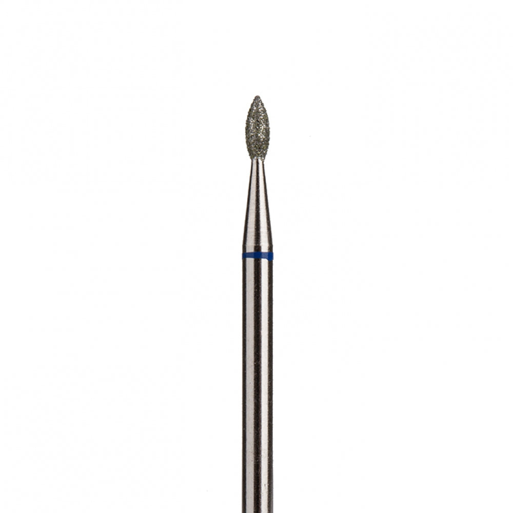 Diamond nail drill bit, “Bud” Pointed, 2.1*4.0 mm, Blue