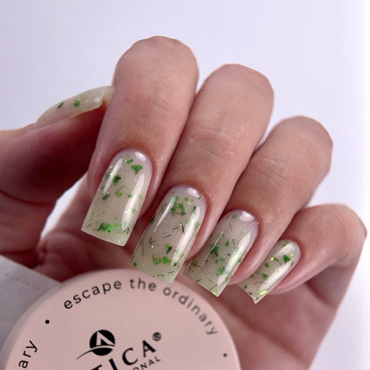 Builder Gel Floral №9 - Milky Green 30ml Atica