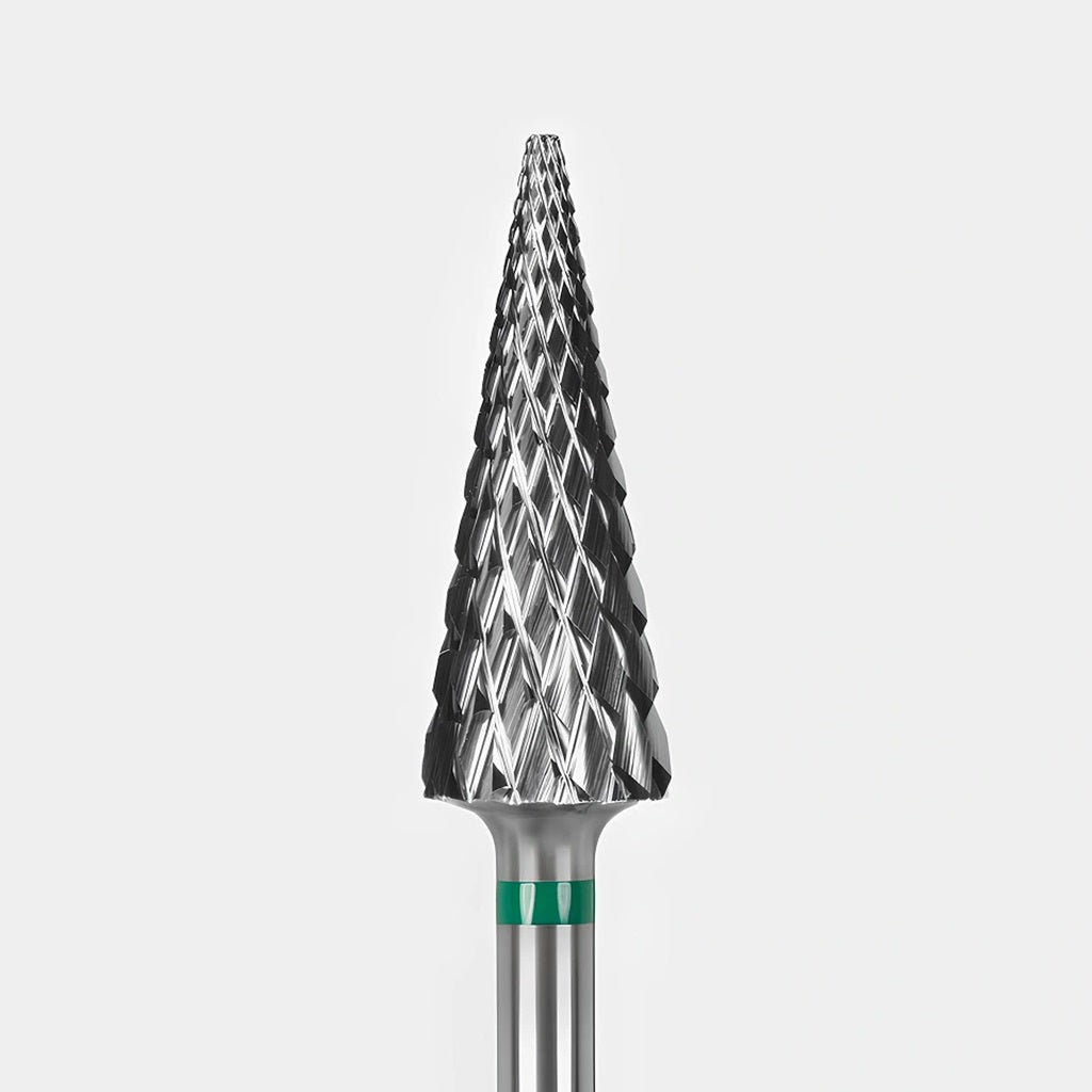 Carbide nail drill bit "Cone” Truncated 6*14, Green, Dark