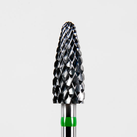 Carbide nail drill bit, “Corn”, 5*13, Green, Dark