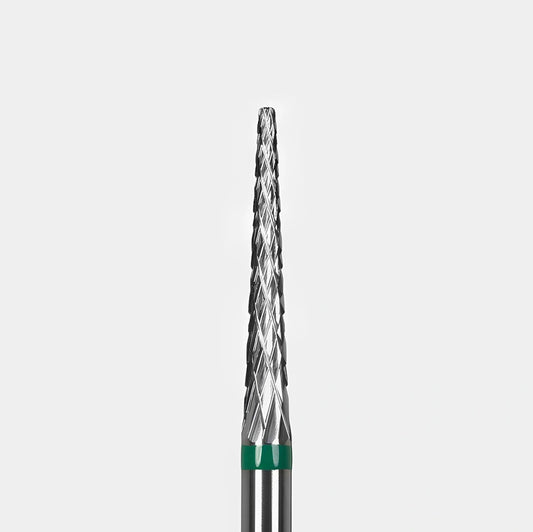 Carbide nail drill bit, "Needle", Green, Dark
