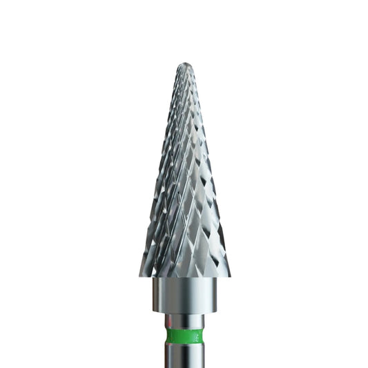 Broca de prego em metal duro, «Cone arredondado», Verde, IQ Nails