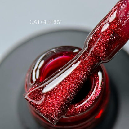 Гель-лак Cat Shine №1 (вишня) 10 мл Saga Professional