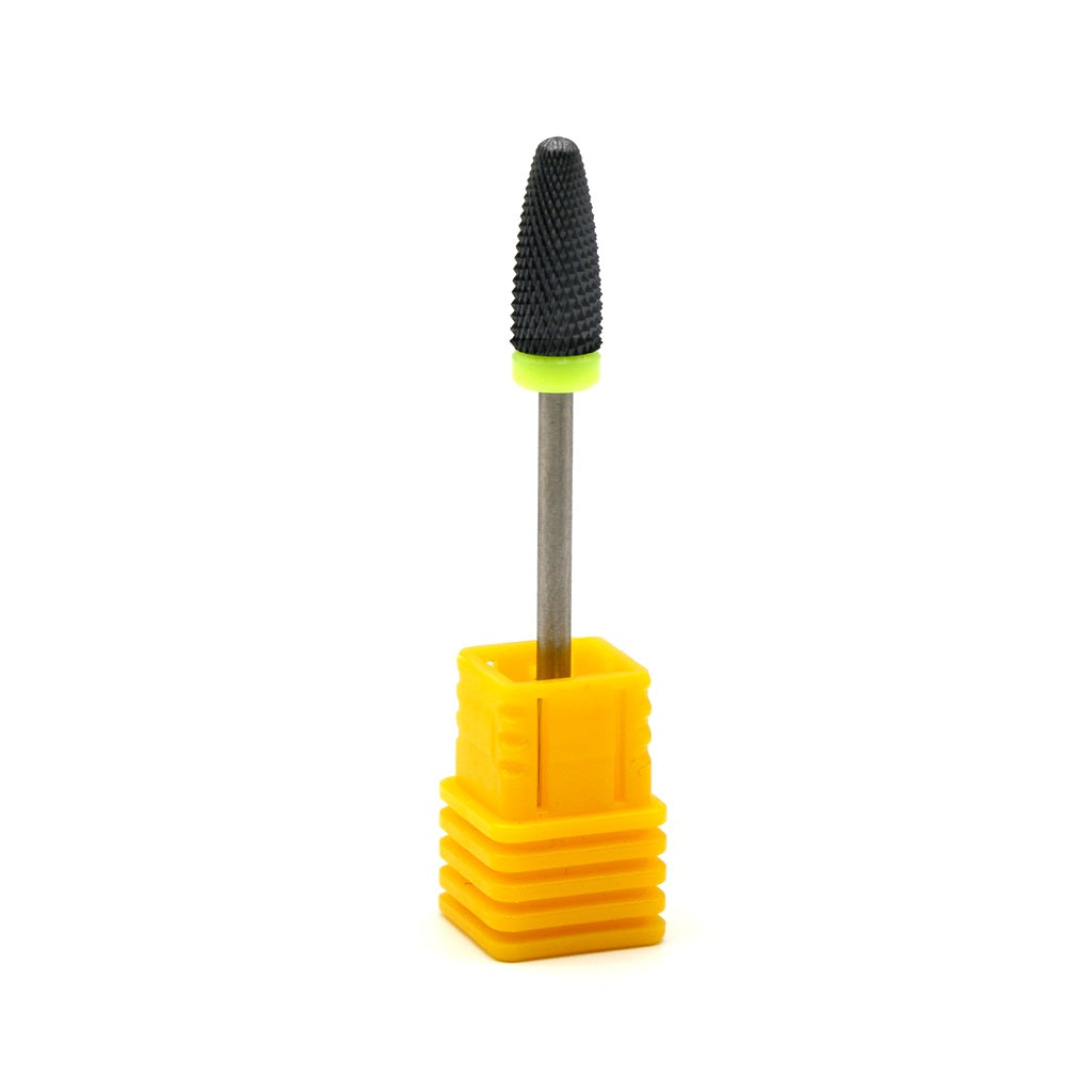 Ceramic nail drill bit, “Corn”, 6*14.5 mm, Yellow - Good Girl Gel