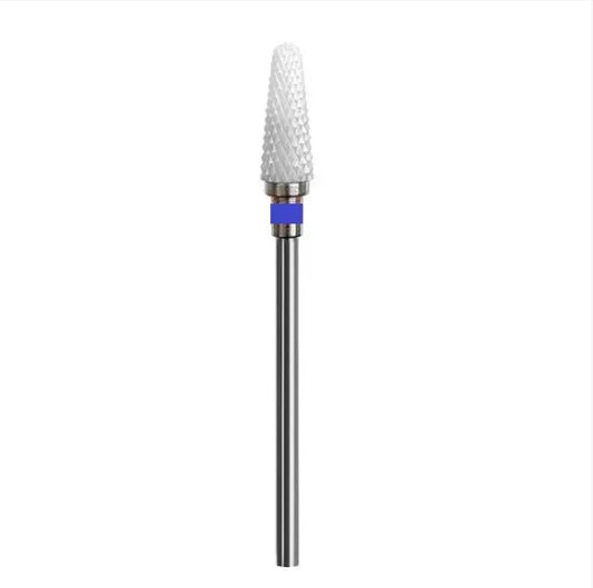 Ceramic nail drill bit, “Cone” Thin,  4.5*13 mm, Blue