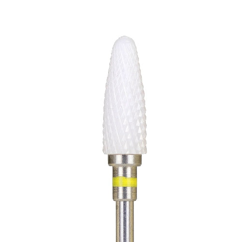 Ceramic nail drill bit, “Corn”, 6*14.5 mm, Yellow