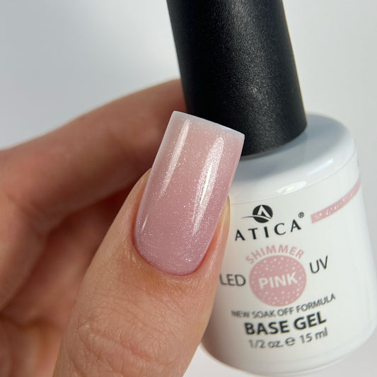 Cover base Pink Shimmer 30 ml Atica