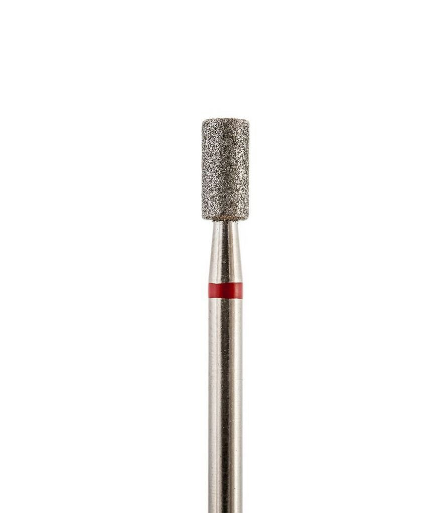 Diamond nail drill bit, “Cylinder”, 4.0*10.0 mm, Red