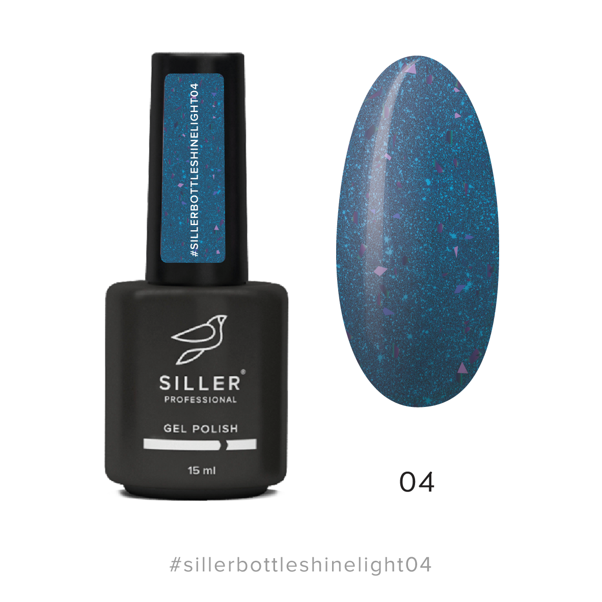 Bottle Shine Light Gel nº 4 de 15 ml Siller