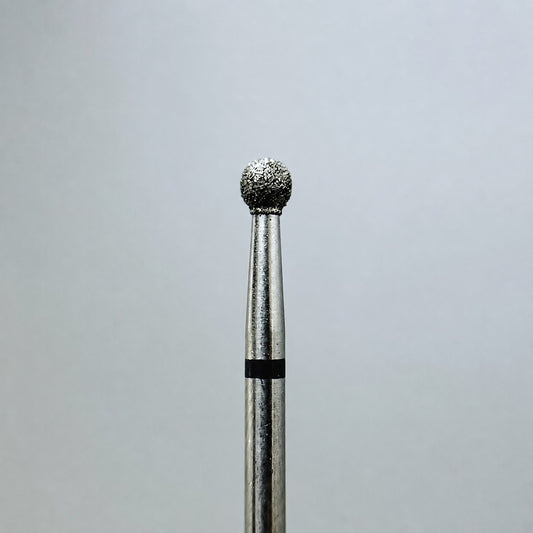 Diamond nail drill bit, “Ball”, 3.0 mm, Black